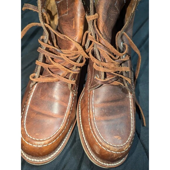 Chippewa Tan Renegade 1901M22 Vibram Sole Moc Toe Boots - Picture 2 of 5